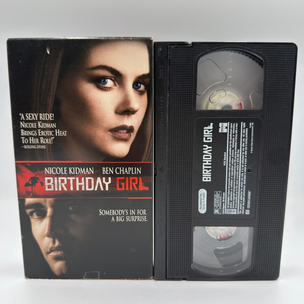 Birthday Girl VHS Nicole‎ Kidman Ben Chaplin Miramax Hollywood Video Rental 2001